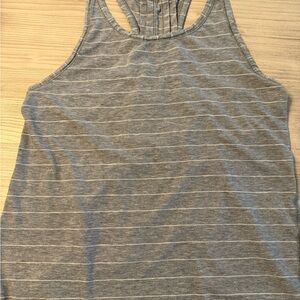 Lululemon Gray Striped Love Tank